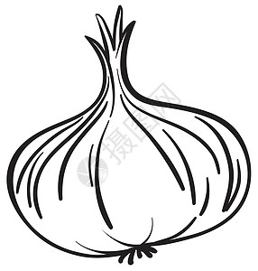 特医食品蔬菜上惠特水果绘画草图营养卡通片午餐黑色白色食品洋葱设计图片