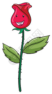 嫩绿的小芽粉色花蕾和计划绿色玫瑰数字动物群植物群图表叶茎绘画微笑叶子设计图片