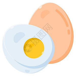 颜色鸡蛋鸡蛋图标设计平面颜色样式插画