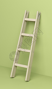 木制双步阶梯绿色进步职业楼梯建造木头背景图片