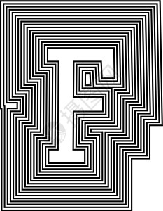 字母 F 线标志图标设计迷宫绘画标识插图贴纸措辞刻字艺术游戏框架背景图片