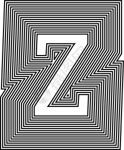 字母 Z 线标志图标设计夹子标识刻字字体措辞艺术贴纸插图游戏框架背景图片