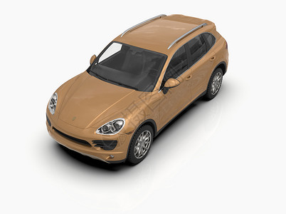 在白色3d上单独列出的无专利和通用卢克豪华SUV说明辣椒驱动运动奢华涡轮旅行力量运输车展发动机背景图片