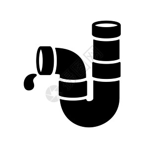 水暖管件水暖管道矢量平面字形图标 施工维修插画