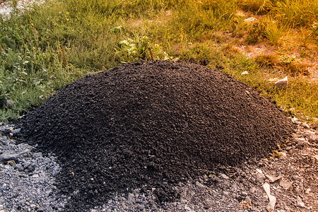 焦油碎石黑色的花岗岩高清图片