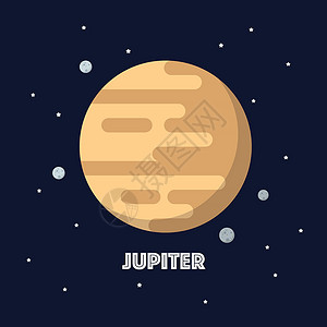 空间背景上的木星背景图片