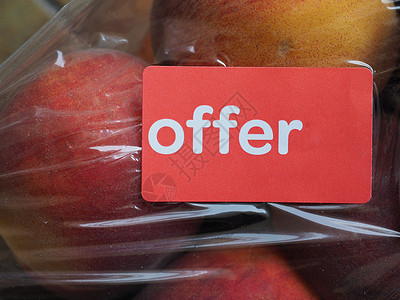 水果标签上提供标签营养桃子盒子食物特卖美食生产销售特价背景图片