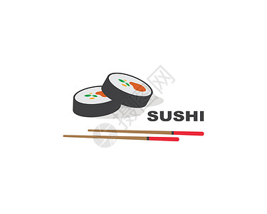 握寿司sushi 矢口图标标签插图设计竹子拉面饺子筷子手绘饭团食物厨房咖啡店海鲜插画
