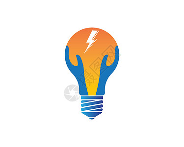 电标志灯泡标志矢量图灯光力量活力技术想像力白色创新网络思考思维设计图片