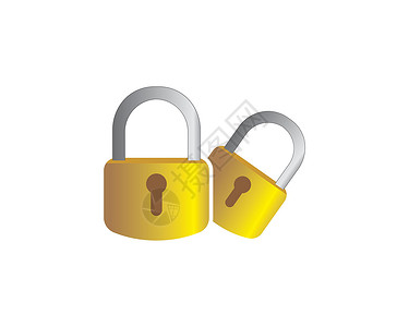 锁图标标志矢量模板插图互联网密码安全网络机密秘密背景图片