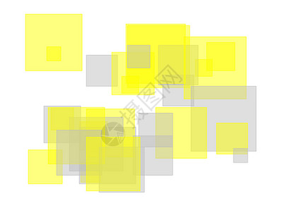具有白色背景的抽象灰色黄色方块矩形几何学窗户灰黄色长方形正方形背景图片