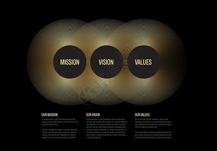 公司概况说明     任务 远见 黄金圆的价值观推介会生长团队圆圈战略金子指导服务顾客解决方案设计图片