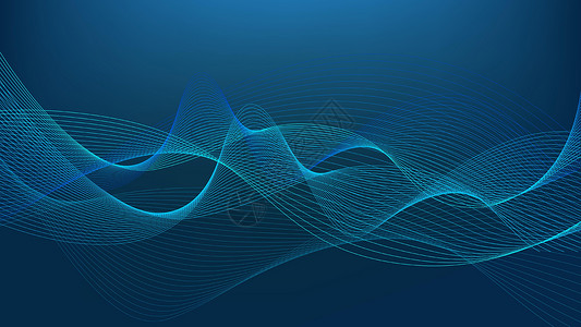 抽象波浪背景蓝色的闪动长线科学推介会数据商业力量海浪流动金属墙纸网站背景图片