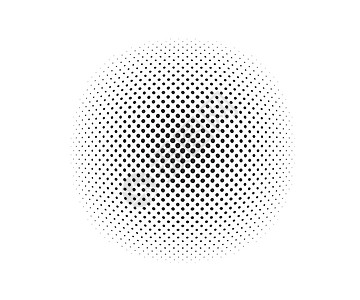 提哈尔半色调点缀抽象背景循环分布 哈尔黑色插图框架创造力风格坡度墙纸标识白色艺术插画