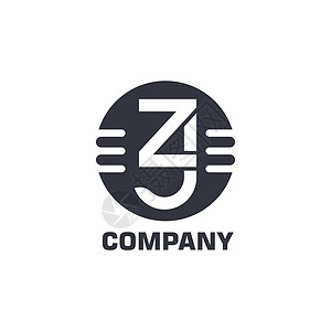 公司营销素材zj 字母标志模板 Vecto插画