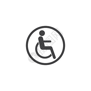 轮椅禁用病人矢量图设计生活医疗药品危险法律障碍按钮安全残障运输背景图片
