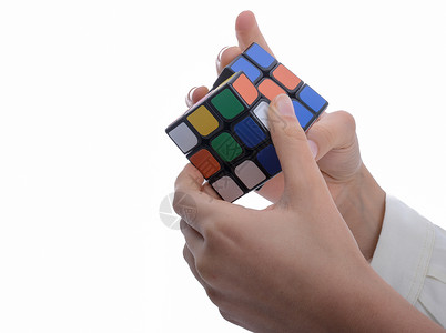 鲁比克魔方鲁比克的立方体在手教育方块拼图智力红色学习玩具游戏休闲魔方背景
