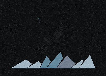 几何山脉剪影生成艺术海报它制作图案概念冒险创造力标签程序技术山景岩石插图计算背景图片