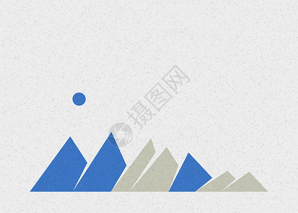 几何山脉剪影生成艺术海报它制作图案山景计算技术程序概念冒险插图创造力岩石数学背景图片