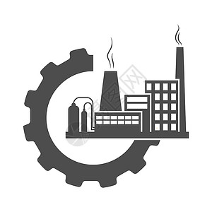工业齿轮背景工业图标 用于网站和 Web 应用程序的简单矢量图标插画