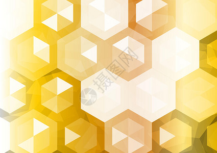 抽象背景 金色六边形 矢量插画艺术推介会多边形金子杂志墙纸几何学插图背景图片