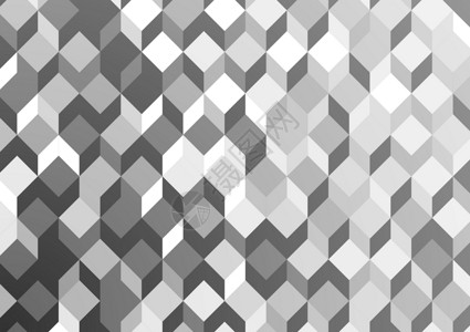 黑与白 抽象图案背景 几何多边形设计 矢量插画背景图片