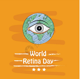 世界视网膜日背景蓝色眼科海报科学成人外科治愈眼镜瞳孔治疗背景图片