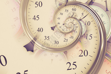 黄金时间Droste 效果背景 与时间相关的概念的抽象设计催眠商业测量滴答手表工作数字倒数困惑小时背景
