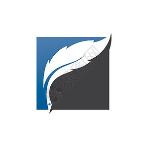 飞鸟标志羽毛标志符号矢量模板律师蓝色插图身份标签绘画公司圆圈奢华航班设计图片