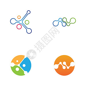 图解设计素材分子矢量图解设计遗传学实验室生物学胶原细胞生物微生物学原子氨基标识插画