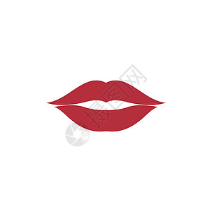 嘴唇图标化妆品标志 vecto女孩美甲标签指甲艺术女士温泉沙龙口红女性设计图片