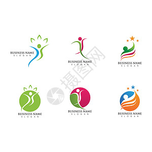 成功人士跳 logo 标志它制作图案健康男人插图运动舞蹈商业推广网络程式化优胜者背景图片