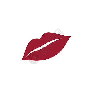 嘴唇图标化妆品标志 vecto女性精品女士身体抛光指甲沙龙口红魅力艺术设计图片