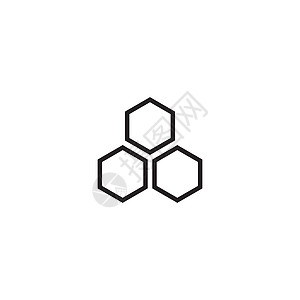 六角形马赛克蜜蜂甜的高清图片