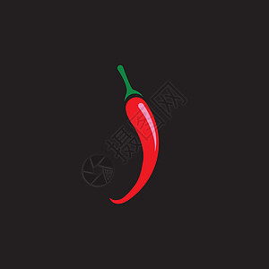 红热天然辣椒图标矢量它制作图案世界绿色厨房红色美食香料工作室胡椒旅行插图插画