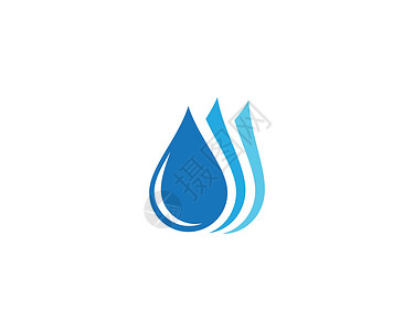 矢量标识水滴矢量图标它制作图案网络社区生态公司载体液体蓝色设计师环境叶子设计图片