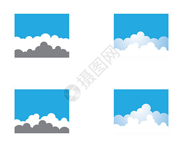 蓝蓝的天空与云背景矢量它制作图案晴天蓝色墙纸天堂艺术日出海报空气横幅气氛背景图片
