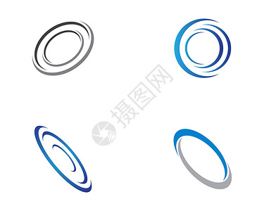 圆形符号矢量图标它制作图案磁盘反射风暴数字装饰风格标识漩涡公司纯化背景图片