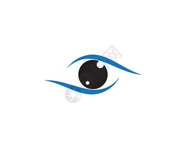 眼睛符号矢量图解设计商业曲线插图网络黑色圆圈光学健康男性标识背景图片