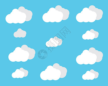 蓝蓝的天空与云背景矢量它制作图案空气横幅日出光束天气场景太阳卡通片晴天气氛背景图片