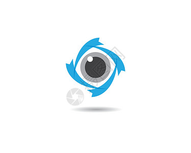 眼睛矢量 ico标识白色圆圈黑色健康插图商业曲线光学科学背景图片