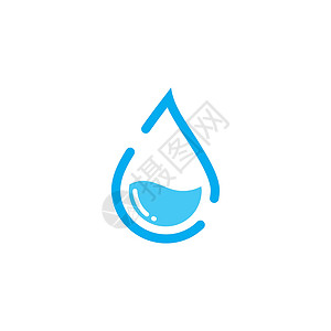 水图标它制作图案的水滴图标矢量图社区环境叶子营销圆圈生态生长教育液体公司设计图片