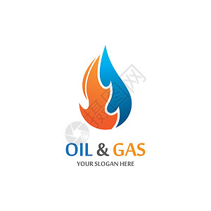 天然气和石油图标 vecto液体活力气体商业水滴烧伤火焰汽油标识黑色背景图片