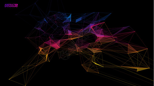 网络背景摘要 在白色背景下连接线网格三角形结构的技术业务概念 全球互联网通信丰富多彩的科技背景 矢量图 Eps 10青色社会地球背景图片