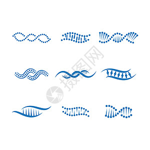 基因符号向量 ico医疗技术生物学标识螺旋公司生物药品身份插图背景图片