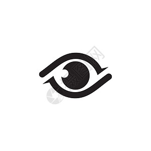 黑色眼睛眼睛图标矢量它制作图案光学技术眼镜蓝色眼球科学解剖学手表瞳孔医院插画