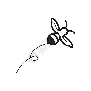 蜜蜂标志图片黄色标识蜂蜜艺术创造力昆虫插图动物黑色背景图片