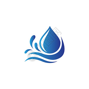 水滴标志图片纯化矿物蓝色公司插图创造力商业管道生态洗澡背景图片