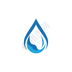 纯化水水滴标志图片生态商业矿物管道创造力蓝色公司海浪插图洗澡插画