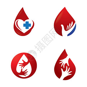 血滴标志图片插图世界药品生活医院红色白色标识捐赠者捐款背景图片